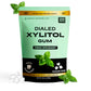 Dialed Xylitol Gum (250 Pieces) | 100% Xylitol | Healthy Dental Gum to Protect Teeth | Aspartame Free | Sugar Free  Gluten-Free  Vegan | Natural Spearmint Flavor