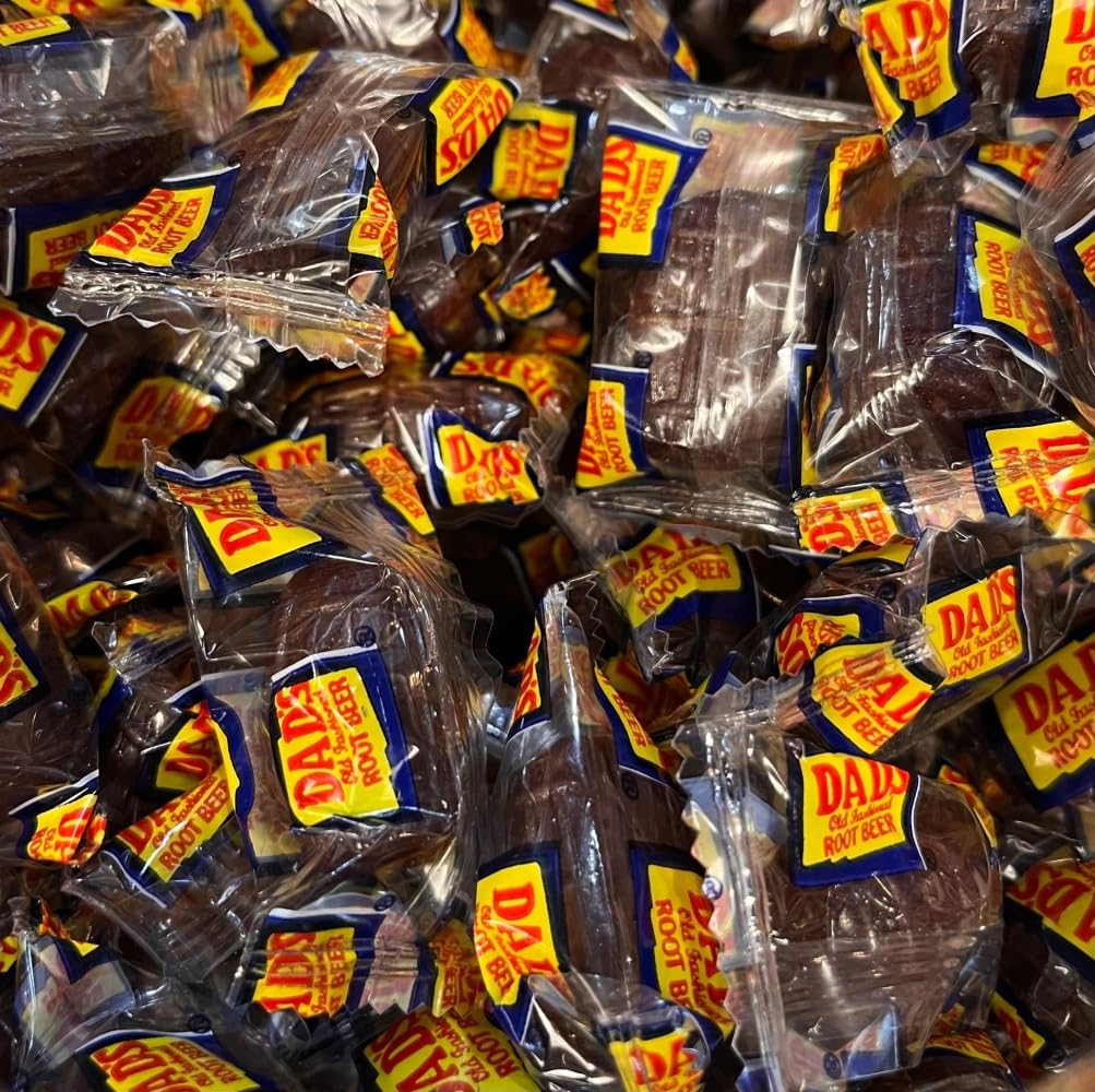 YANKEETRADERS Classic Dads Root Beer Barrels Hard Candy, Bulk 4 Pounds