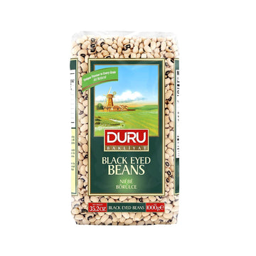 Duru Black Eyed Beans, 35.2oz (1000g), 100% Natural and Certificated, High Fiber and Protein, Non-GMO, Great for Vegan Recipes, 