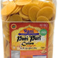 Rani Pani Puri Coins (Uncooked, Microwaveable Wheat Semolina Coins) 64oz (4lbs) w/Pani Puri Masala (14-Spice Blend for Indian Sp