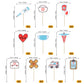 Rssta i Nurse Cupcake Toppers 24 Pack - Glitter Paper Picks for Nursing Graduation Party, Design 5