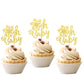 30 Pcs Snowflake Oh Baby Cupcake Toppers Glitter Winter Oh Baby Snowflake Cupcake Picks Baby Shower Kids Birthday Christmas Part