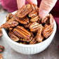 Whole, Shelled & Dry Roasted Georgia Pecans Unsalted (1 Lb.) - Vegan & Keto Friendly - Oven Roasted in Small Batches for Added F
