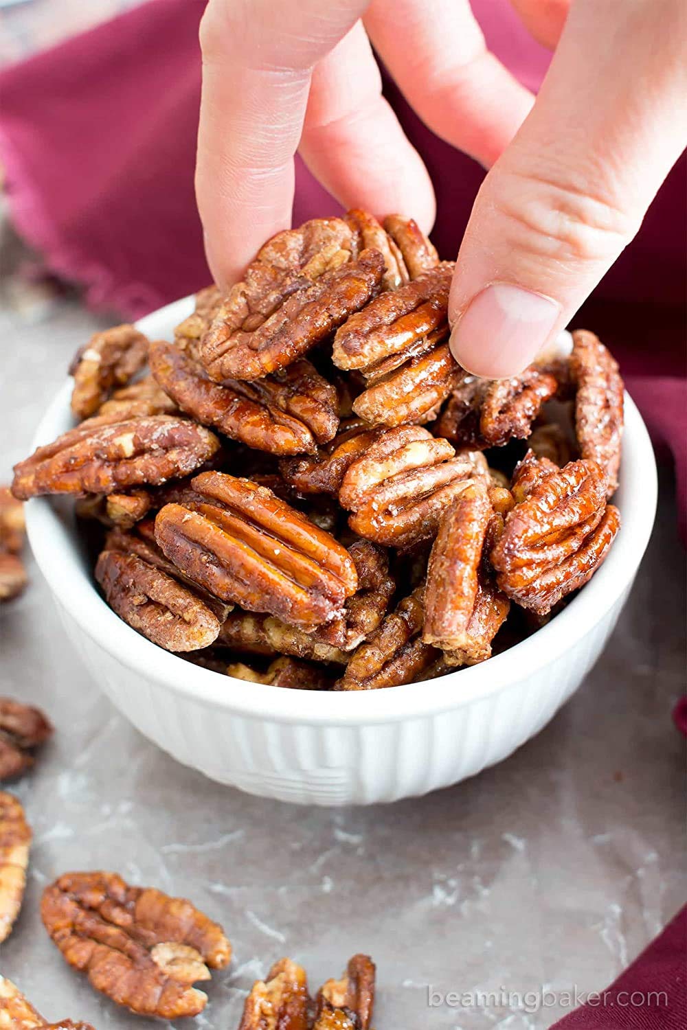 Whole, Shelled & Dry Roasted Georgia Pecans Unsalted (1 Lb.) - Vegan & Keto Friendly - Oven Roasted in Small Batches for Added F