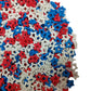 Homankit Patriotic Sprinkles Fourth Of July Red White And Blue Edible Star Sprinkles For Baking Cake Cupcake Toppers Cookie Donu
