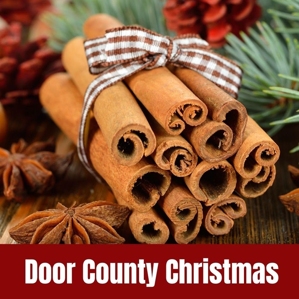 Door County Coffee Door County Christmas Flavored Coffee Ground - 8oz Bag - Holiday Seasonal - Medium Roast - 100% Specialty Ara