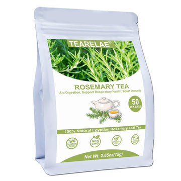 Tearelae - Rosemary Tea - 1.5G X 50 Count - 100% Pure Rosemary Leaves Tea Bag - Country Of Origin Egypt - Aid Digestion & Support Respiratory Health