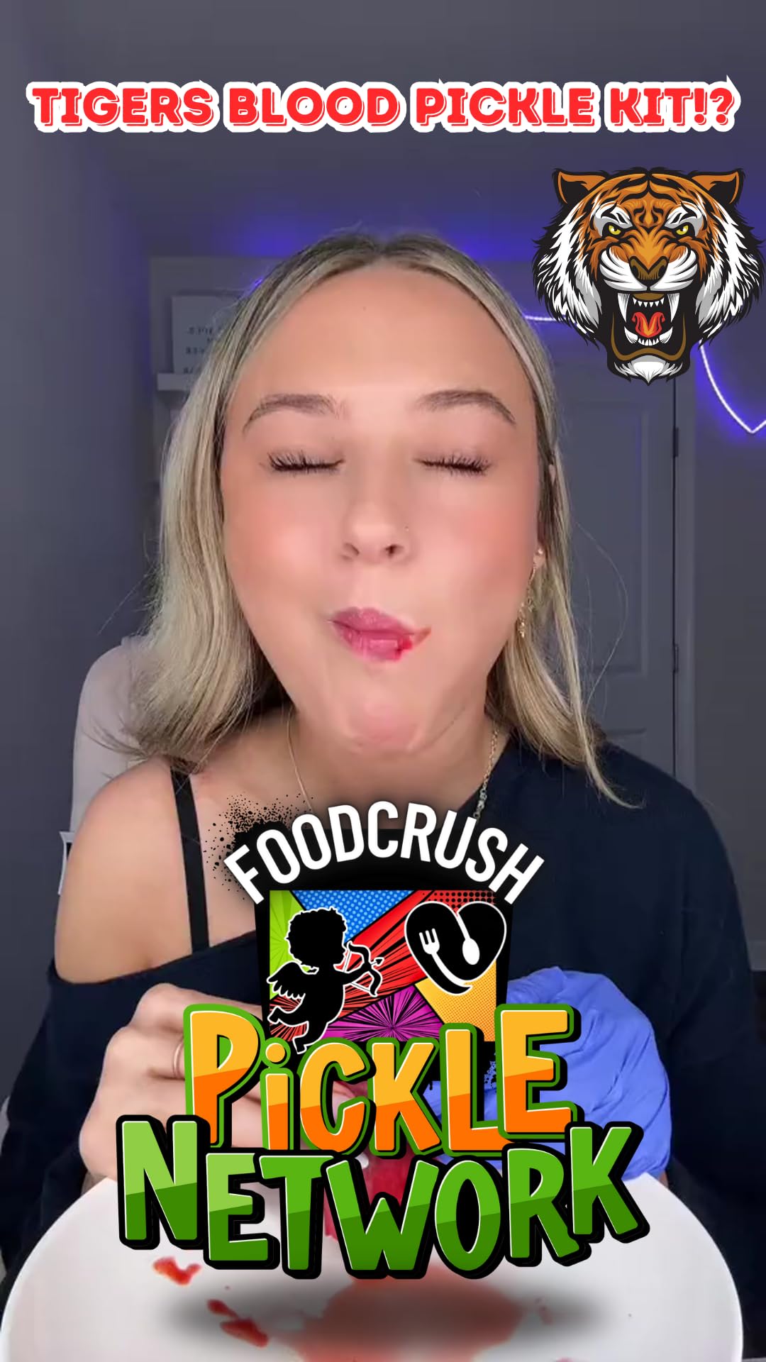 Tigers Blood Pickle In A Pouch X3 (Pack Of 3) By Food Crush. (Coconut, Cherry Flavors) Tiktok Trend Items Similar To The Chamoy