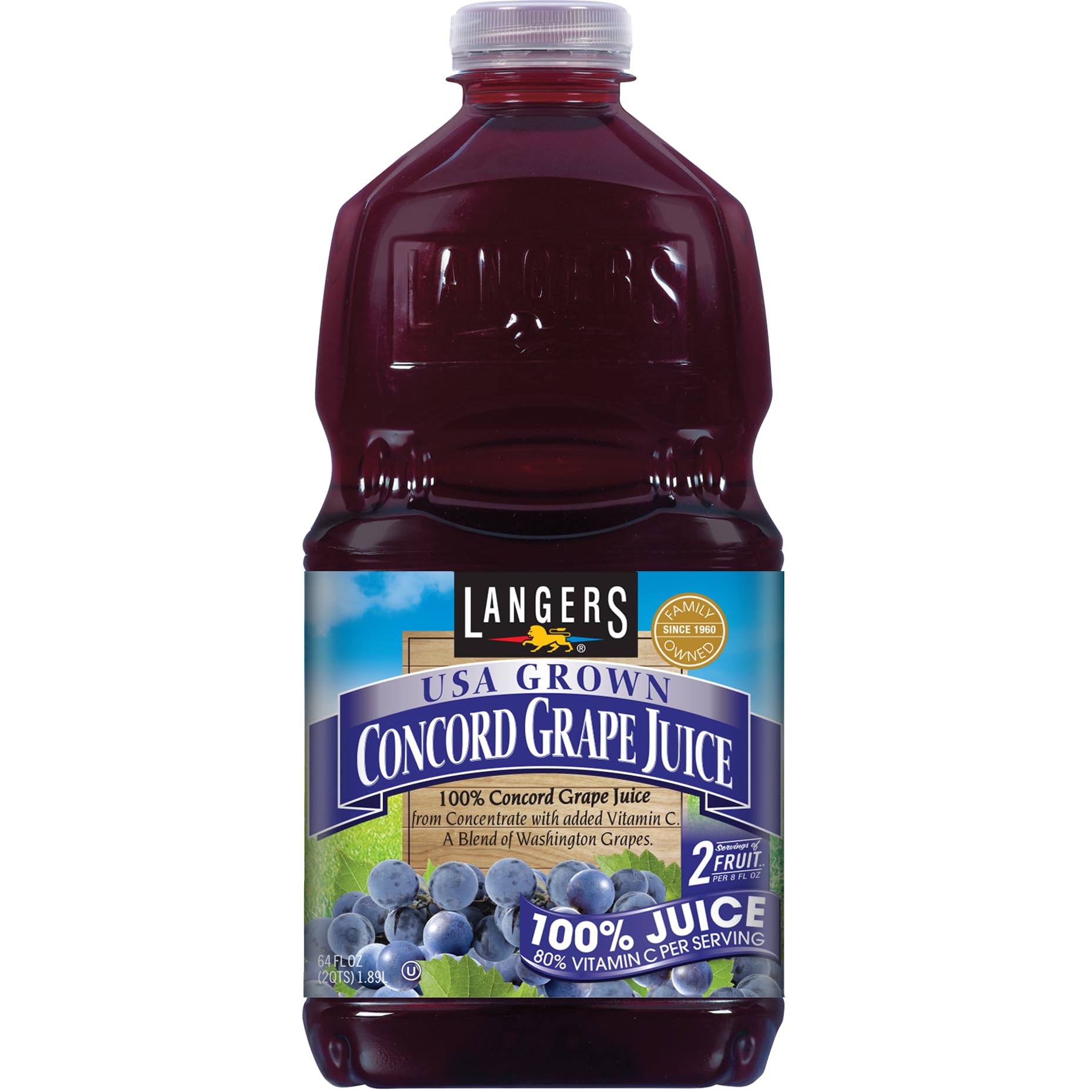Langers Juice Cocktail, Mongo Mango, 64 Fl Oz (Pack of 8)