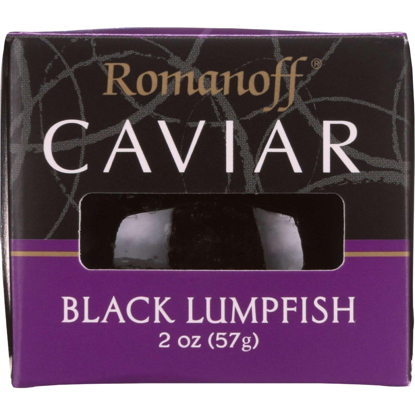 Romanoff Black Lumpfish caviar 2 ounce -- 12 per case12