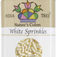 India Tree Nature'S Colors White Sprinkles, 2.7 Ounce