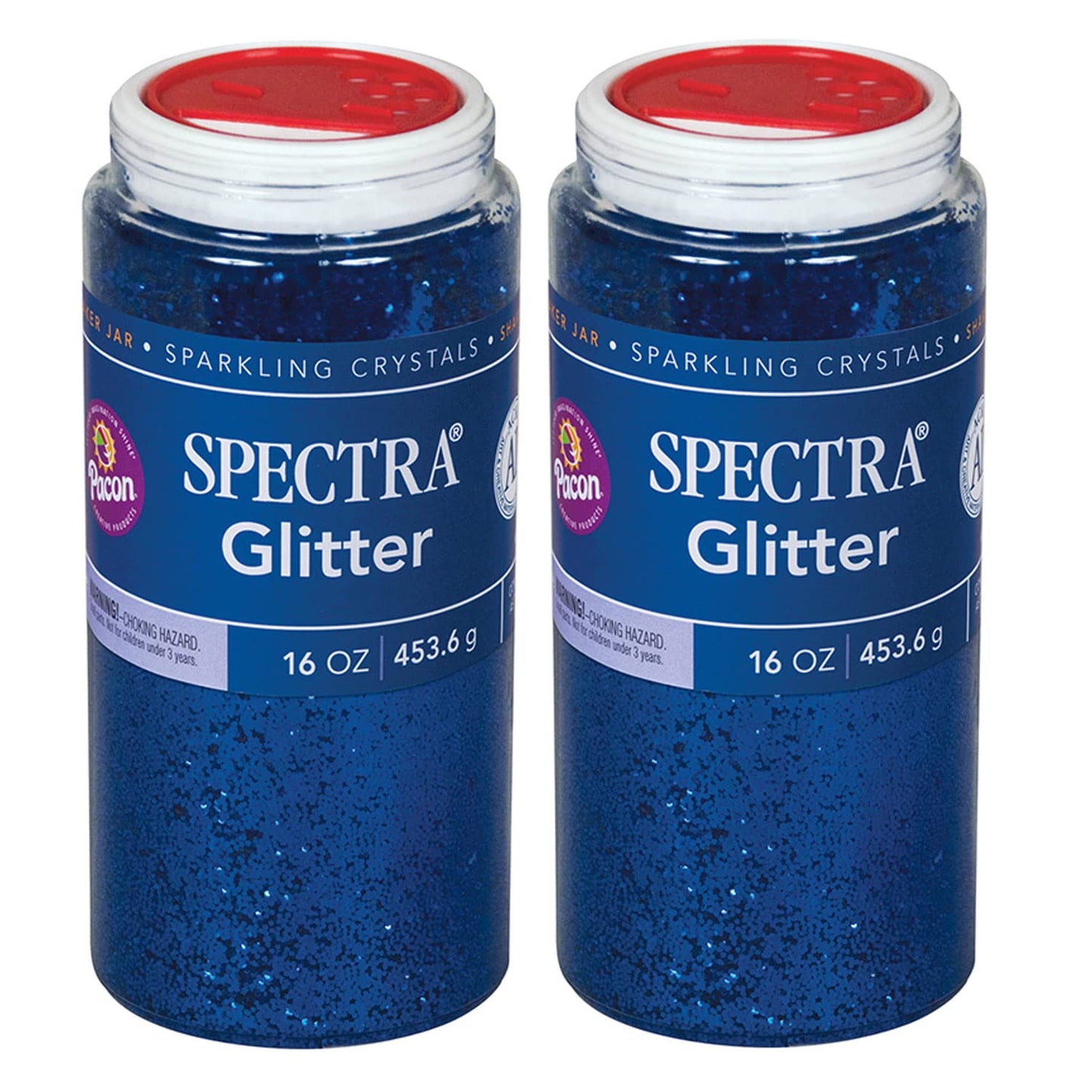 Spectra Glitter, Blue, 1 Lb. Per Jar, 2 Jars