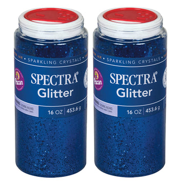 Spectra Glitter, Blue, 1 Lb. Per Jar, 2 Jars