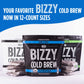 Bizzy Organic Cold Brew Coffee | Dark & Bold Blend | Coarse Ground Coffee | Dark Roast | Micro Sifted | Specialty Grade | 100% Arabica | Brew Bags | 12 Count | Makes 42 Cups