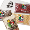 Popcorn County USA | Un-popped Popcorn Lovers Gift Box Set | Non GMO | Made in Nebraska | Contains 2 lb Each White Popcorn, Blue