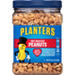 PLANTERS Dry Roasted Peanuts, 34.5 oz Resealable Plastic Jars (Pack of 6) - Peanuts with Sea Salt - Peanut Snacks - Shareable Sn