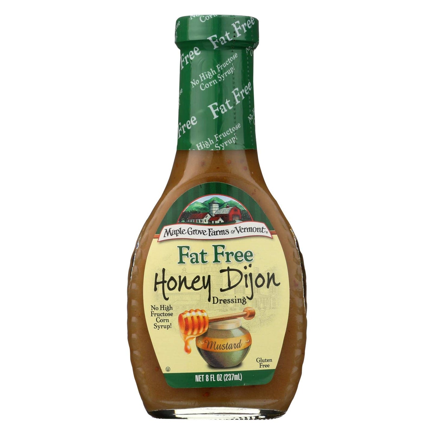 Maple Grove Fat Free Honey Dijon Salad Dressing, 8-Ounce Bottles (Case of 12) 12