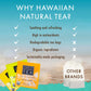 HAWAIIAN NATURAL T·E·A Tropical Fruit Tea Sampler - Green, Black, White Blends, 48 Bags, Gift Box Set for Special Occasions