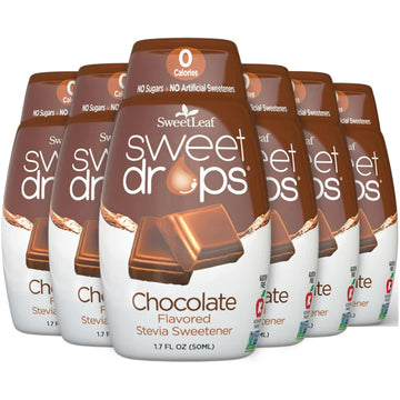 Sweetleaf Sweet Drops Chocolate Stevia Liquid Sweetener - Flavor Foods, Keto Coffee With Sugar Free, Zero Calorie, Non-Glycemic