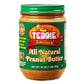 Teddie All Natural Peanut Butter Smooth 3pk gluten Free & Vegan 16 Ounce glass (Smooth Pack of 3)