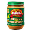 Teddie All Natural Peanut Butter Smooth 3pk gluten Free & Vegan 16 Ounce glass (Smooth Pack of 3)