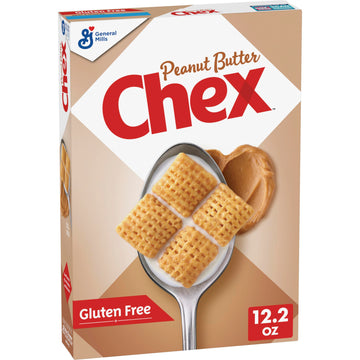 Peanut Butter Chex Cereal, Gluten Free Breakfast Cereal, Made With Whole Grain, 12.2 Oz