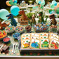 Dinosaur Cookies Individually Wrapped Dino Jurrasic Themed Theme Party Favors 24 Pack Bulk For Kids Birthday Party Sugar Cookie
