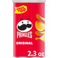 Pringles Potato Crisps Chips, Lunch Snacks, On-the-Go Snacks, Grab N Go, Original, 2.3oz Can (1 Can)