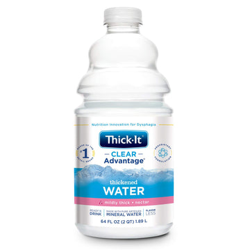 Thick-It AquaCareH20 Water, 64 oz, Nectar Flavor, Model B480-A7044, 4/Case