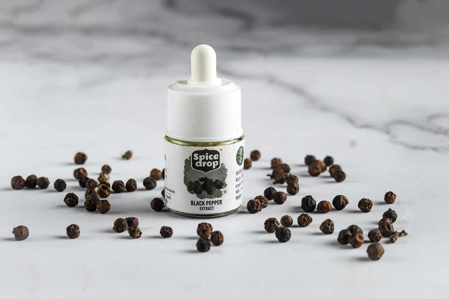Spice Drop Black Pepper Natural Spice Extract For Soups, Dishes, And Beverages | Authentic Taste | Made From Peppercorns | 5Ml (