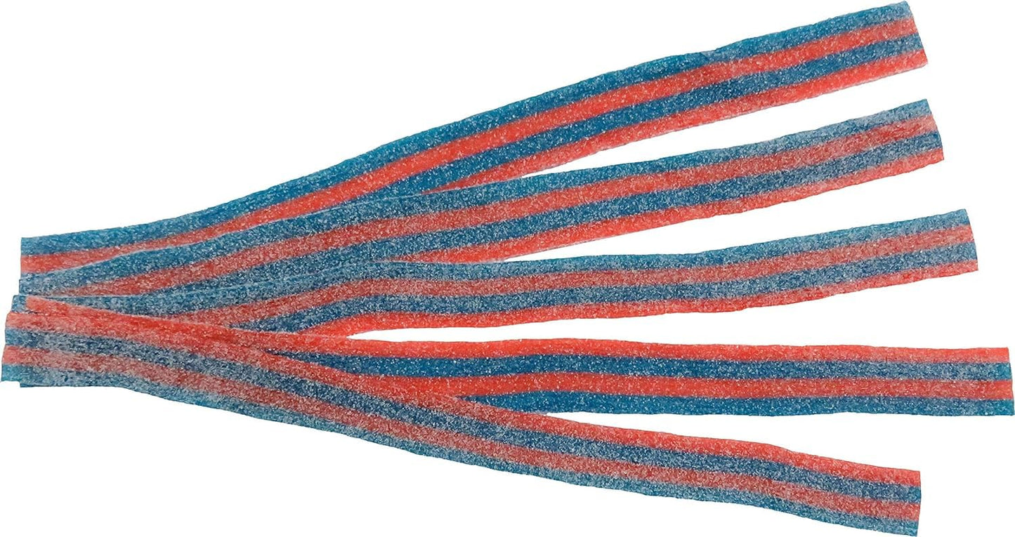 By The Cup Sour Power Blazpberry Sour Belts, 1 lb Bulk Bag, Chewy Candy Treat