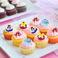40 Pcs Edible Wafer Paper Flowers Cupcake Toppers Beautiful Flowers Cupcake Drink Topper Picks Edible Flowers Cupcake Decoration