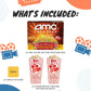 Zwivo AMC Popcorn Microwave Popcorn Gift Set - Extra Butter Flavor, 16.5 Ounce, Includes 2 Bags & Sticker
