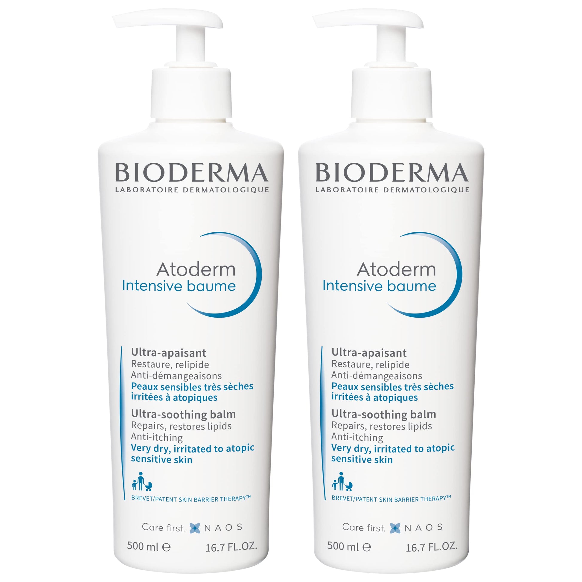 Bioderma Duo Atoderm Intensive Balm, 167 Fl Oz (Pack Of 2)