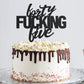 Forty Five Black Glitter Cake Toppers 45 Years Old Birthday Party Decorations Supplies