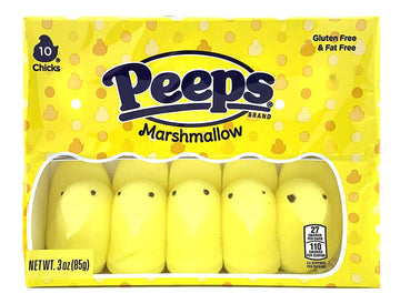 Peeps Easter Marshmallow Yellow Chicks Candy Basket Stuffers, 3 Ounces, Pack Of 2
