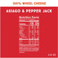 Whisps Cheese Crisps Asiago & Pepper Jack - Keto Snack, Gluten Free, High Protein, 2.12 Oz (Pack of 4)