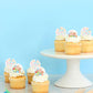 Keaziu 40 Pack Edible Cupcake Toppers - Easter Bunny Party Decorations - Rabbit Ears - Color: Easter 2