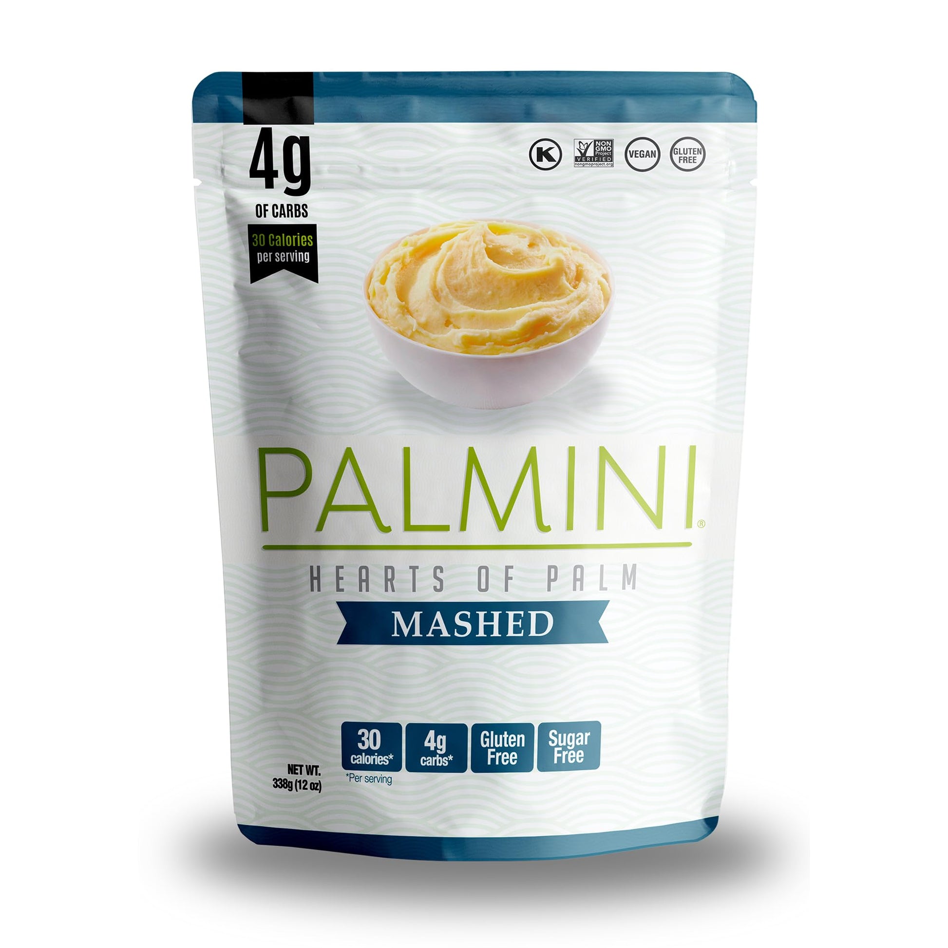 Palmini Mashed Hearts of Palm | Low-Carb, Gluten Free, Vegan | 12 Ounce Pouch