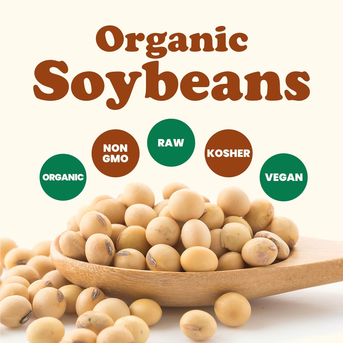 Food to Live Organic Soybeans, 12 Ounces - Dry Soy Beans, Pure and Natural, Nutritious Snack, High-Protein, Perfect for Soy Milk