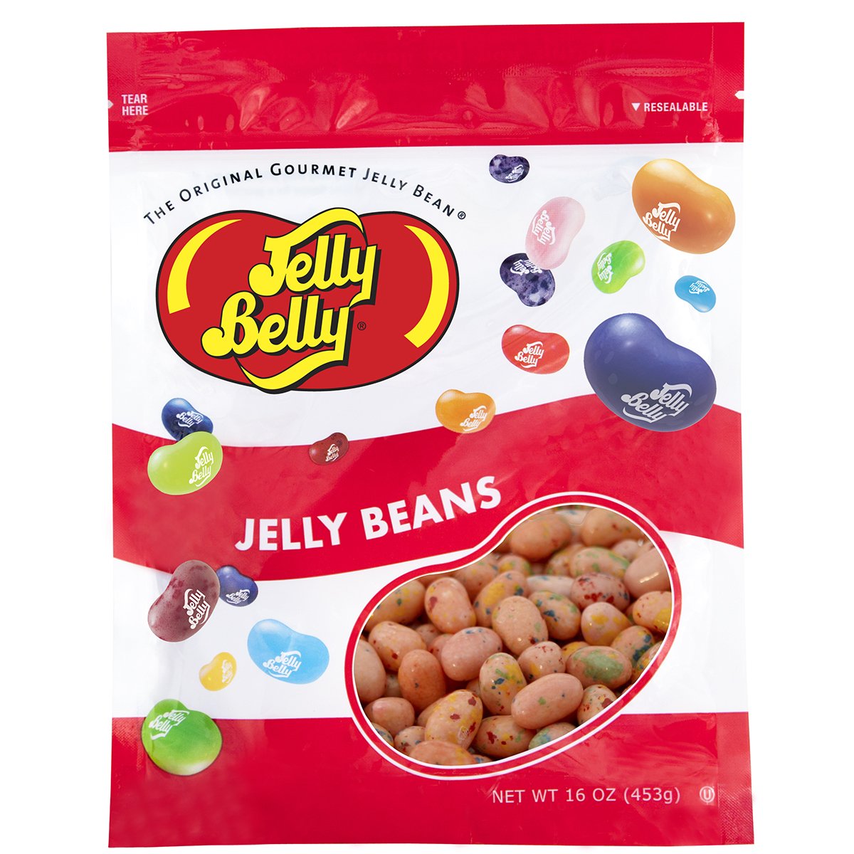Jelly Belly Tutti-Fruitti Jelly Beans - 1 Pound (16 Ounces) Resealable Bag - Genuine, Official, Straight From The Source