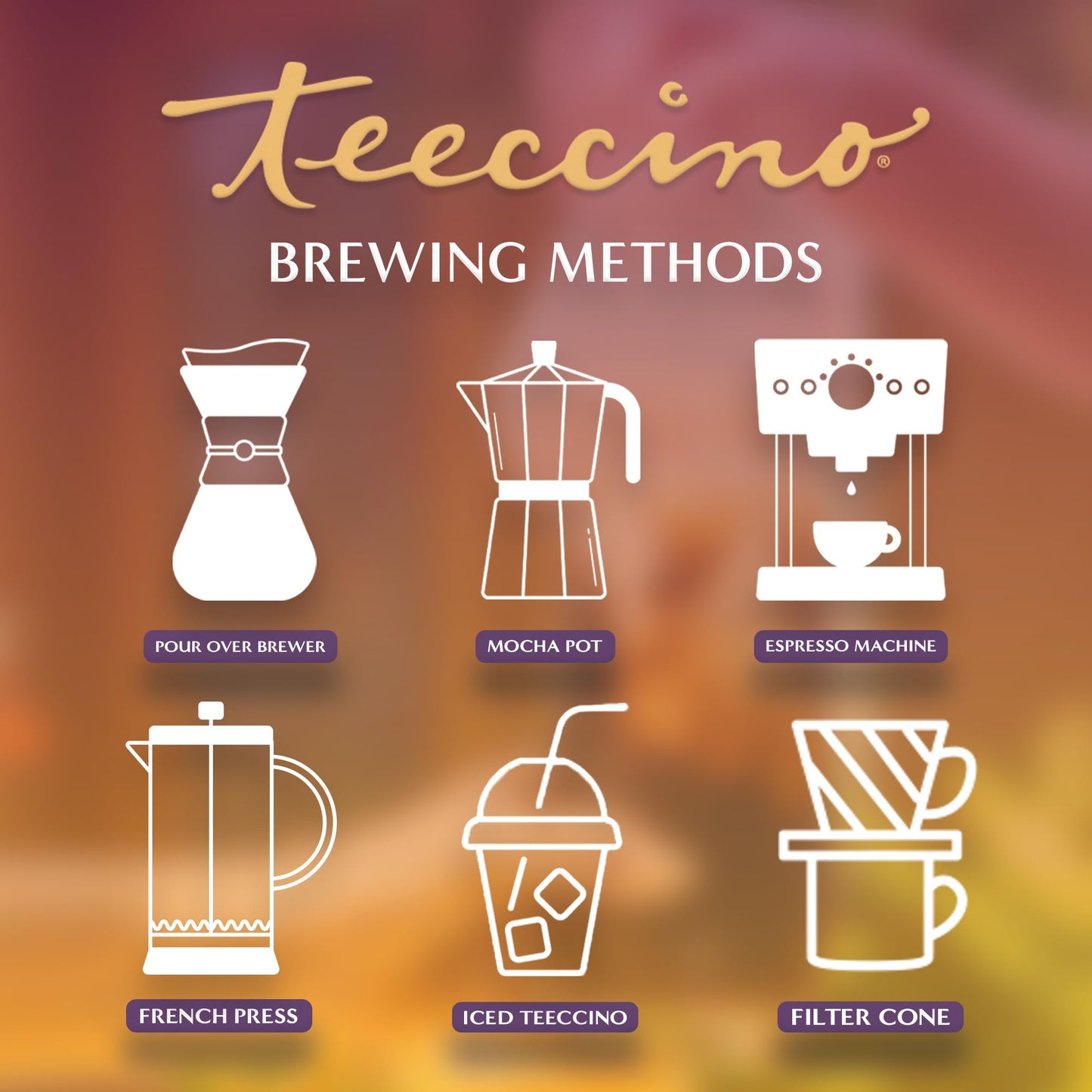 Teeccino Hazelnut Chicory Coffee Alternative, Caffeine-Free, Medium Roast, 11 Ounce (Pack of 6), Natural