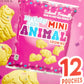 Bentons Birthday Cake Mini Animal Cracker Cookies, On the Go, 12 individual Pouches, 1 oz Each, (1 Pack) School Friendly, Nut Fr