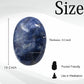 Sodalite Palm Stone - Hot Massage Worry Stone For Natural Body Chakra Balancing, Reiki Healing And Crystal Grid