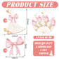 AceOrbit 36 Pcs Silly Goose Cupcake Toppers Two Silly Goose Birthday Decorations Party Supplies for Cake Decorations Girls Birth