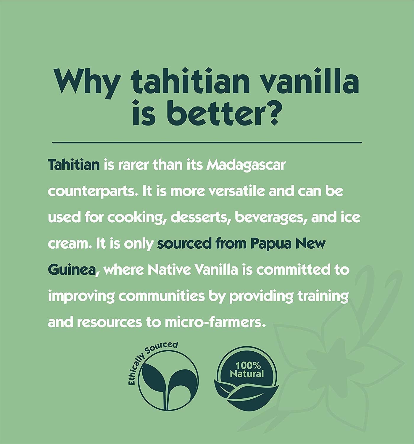 Native Vanilla Premium Gourmet 100% Pure Ground Vanilla Bean Powder, 0.5 Ounce, Ideal for Baking, Ice Cream, and Coffee