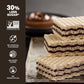 Loacker Classic Dark Chocolate Wafers - Premium Crispy Wafer Cookies with Dark Chocolate Cream Filling - Multipack of 12 Snack P