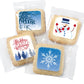 Happy Holidays Cookies Gift Basket For Men Women Kids | Holiday Gourmet Corporate Food Gift Individually Wrapped | 12 Decorated Sugar Cookies Winter
