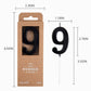 PHD CAKE Black Number Candles, 9 Inch Birthday Cake Candles, Wax Material
