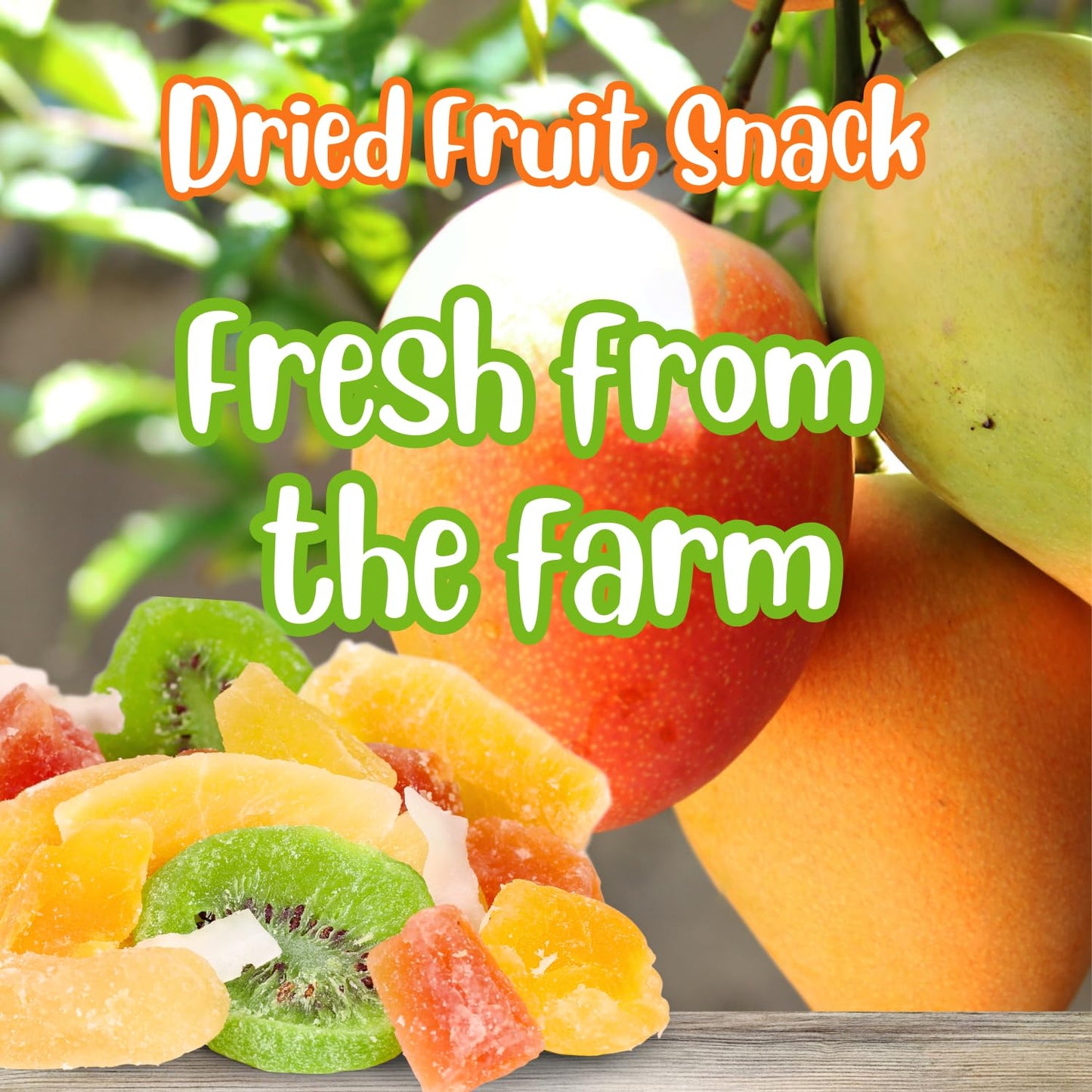 Tropical Deluxe Dried Mixed Fruit - By Its Delish, 5 Lbs Bulk Bag | Healthy Snacks For Adults | Fresh Snack Mix Dry Fruit | Pine